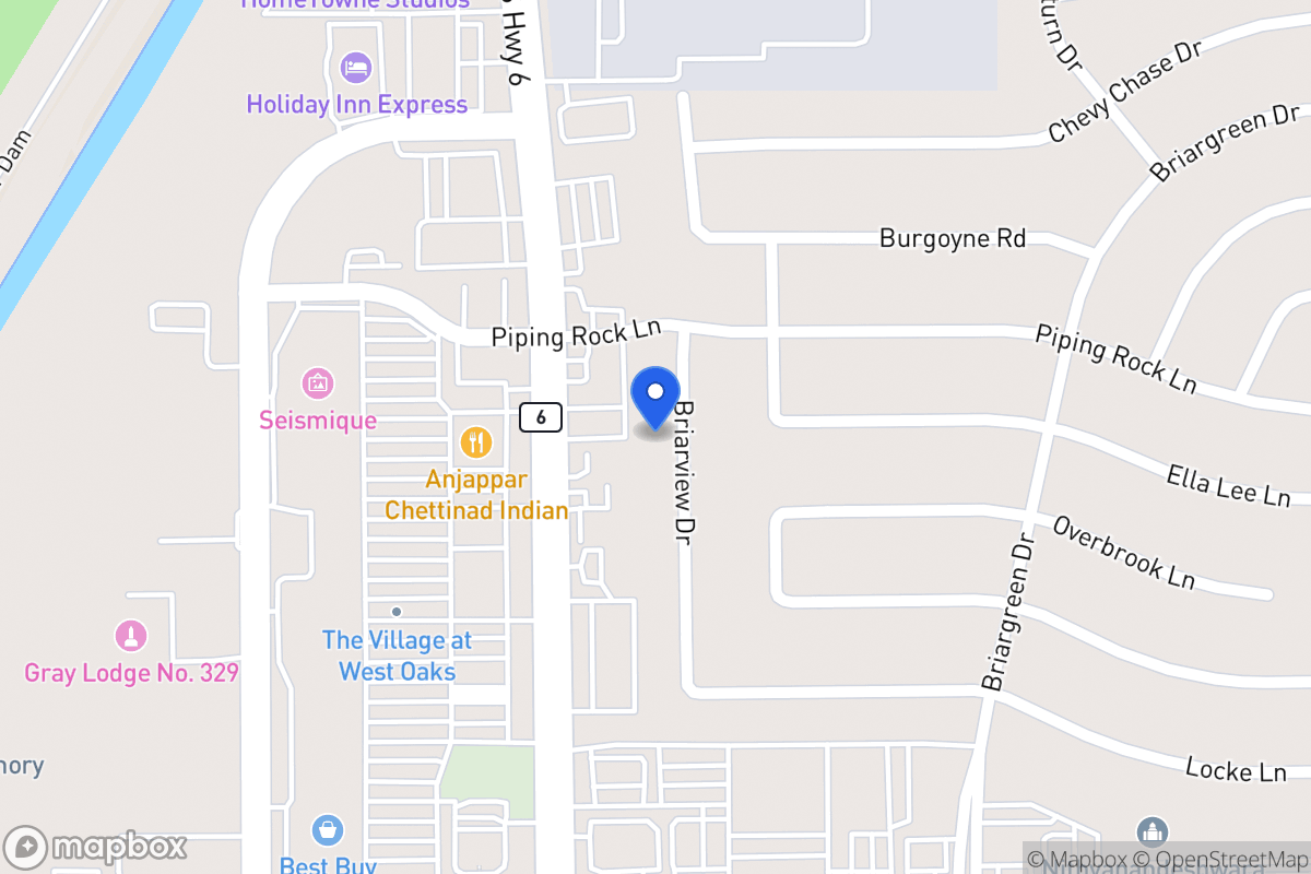 Map of 2218 Briarview Dr, Houston