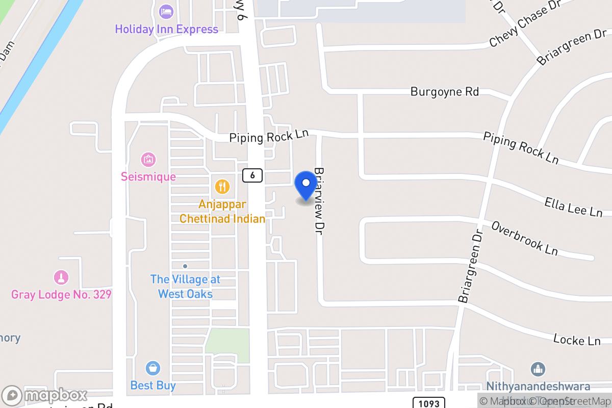 Map of 2226 Briarview Dr, Houston