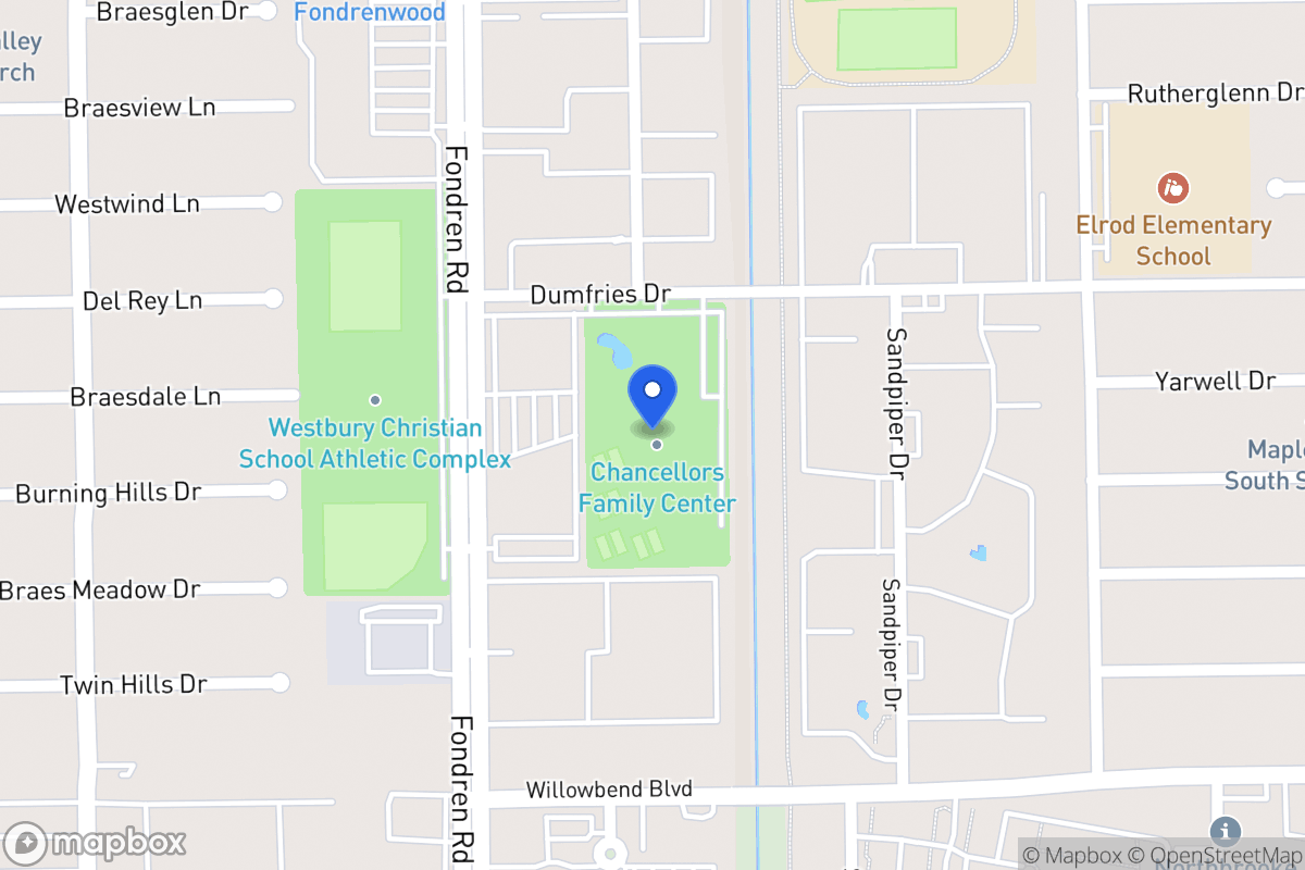 Map of 6535 Dumfries Dr, Houston