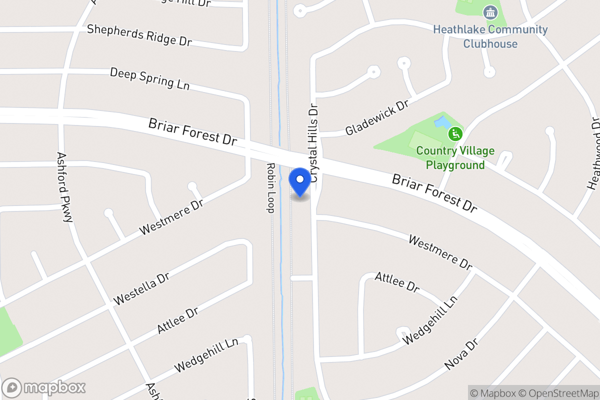 Map of 1506 Crystal Hills Dr, Houston