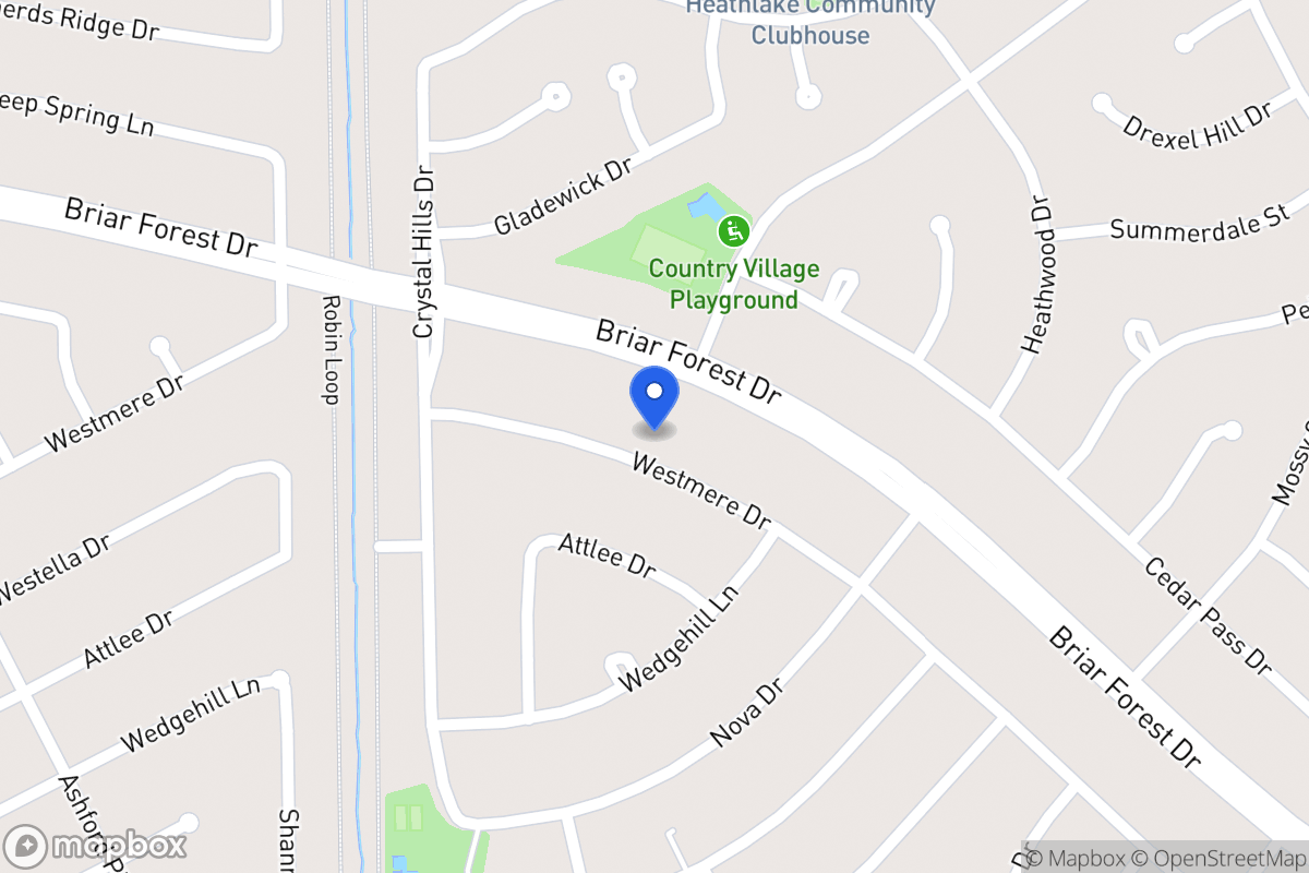 Map of 12126 Westmere Dr, Houston