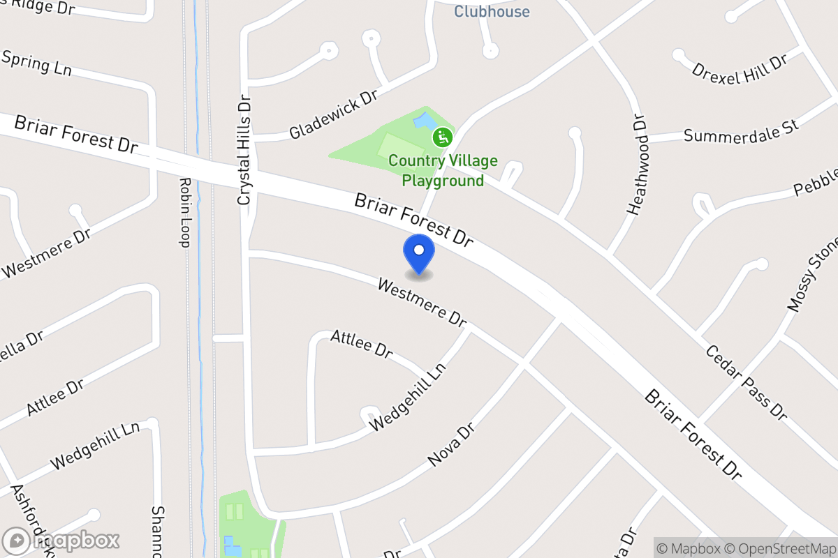 Map of 12118 Westmere Dr, Houston