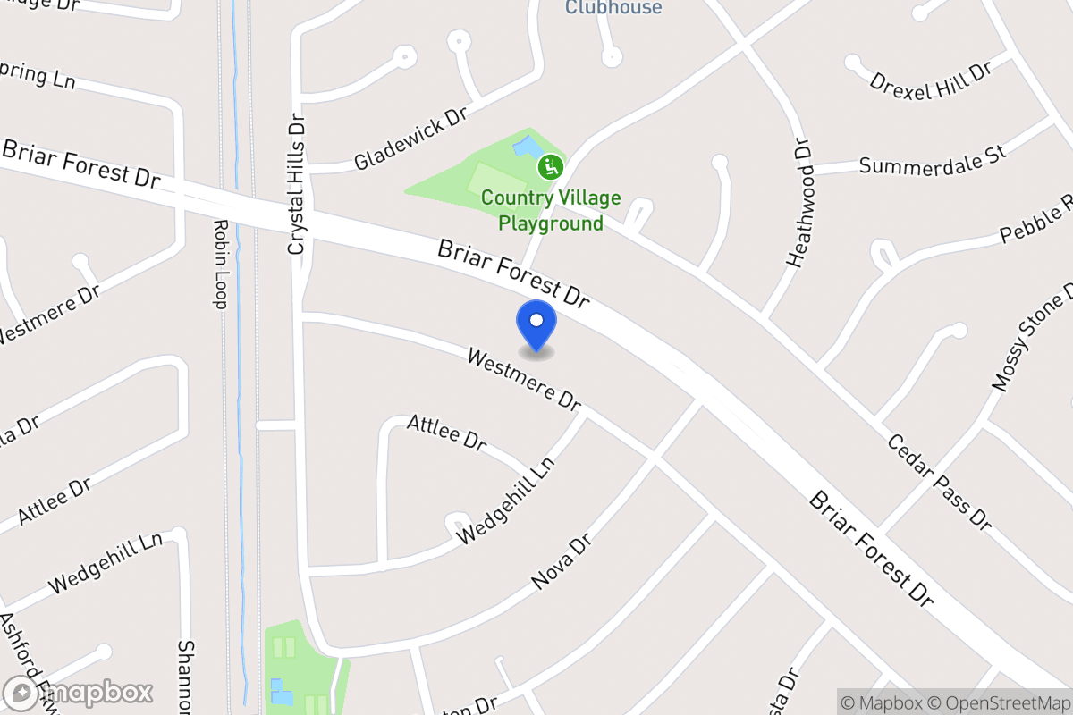 Map of 12114 Westmere Dr, Houston