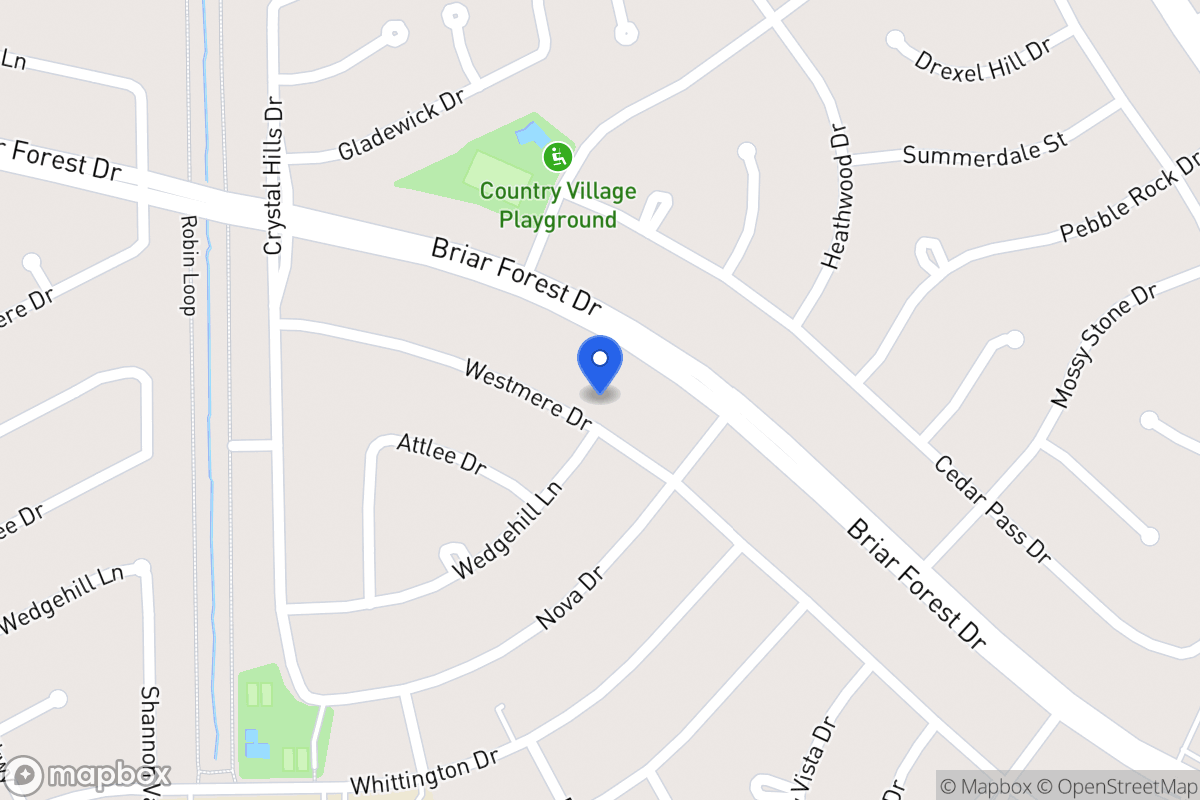 Map of 12102 Westmere Dr, Houston
