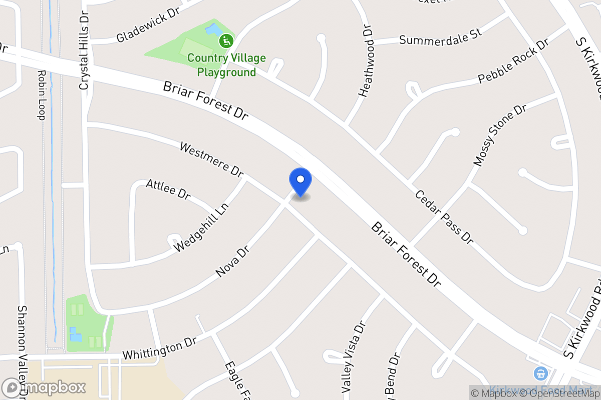 Map of 11930 Westmere Dr, Houston