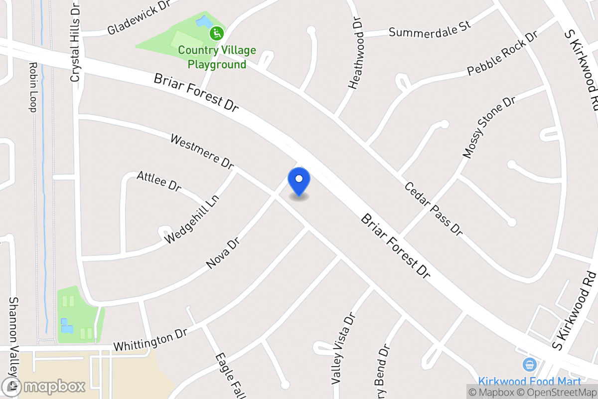 Map of 11926 Westmere Dr, Houston