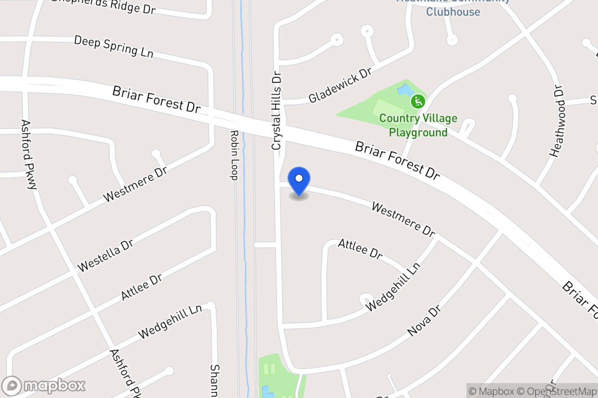 Map of 12227 Westmere Dr, Houston