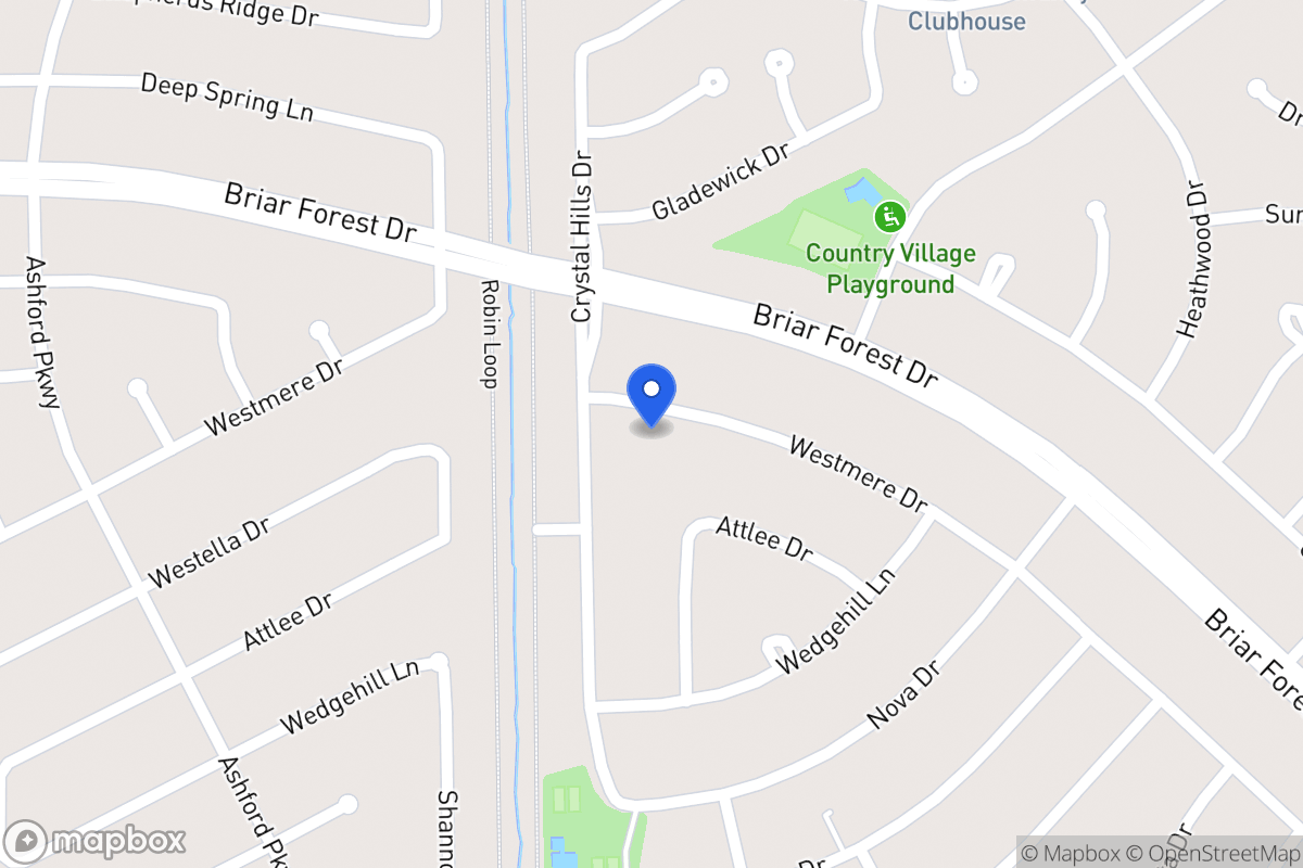 Map of 12223 Westmere Dr, Houston