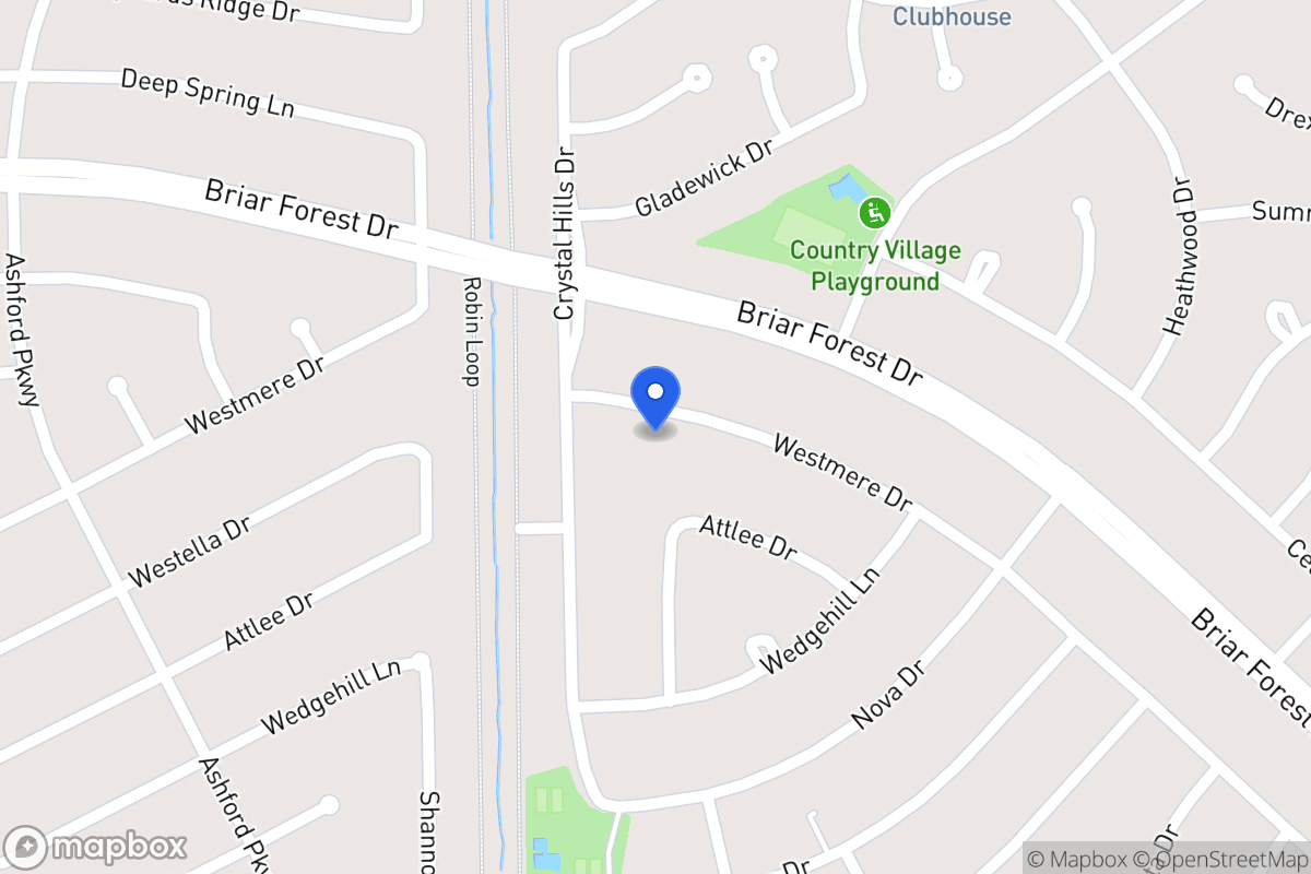 Map of 12219 Westmere Dr, Houston