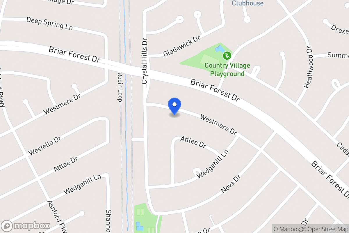 Map of 12215 Westmere Dr, Houston