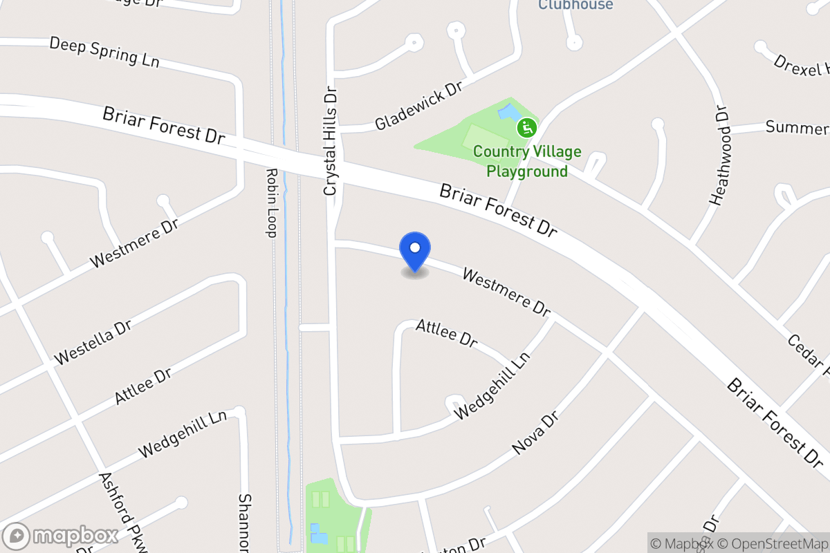 Map of 12211 Westmere Dr, Houston