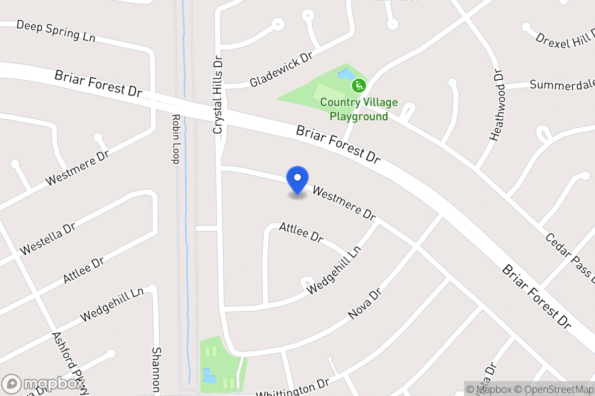 Map of 12203 Westmere Dr, Houston