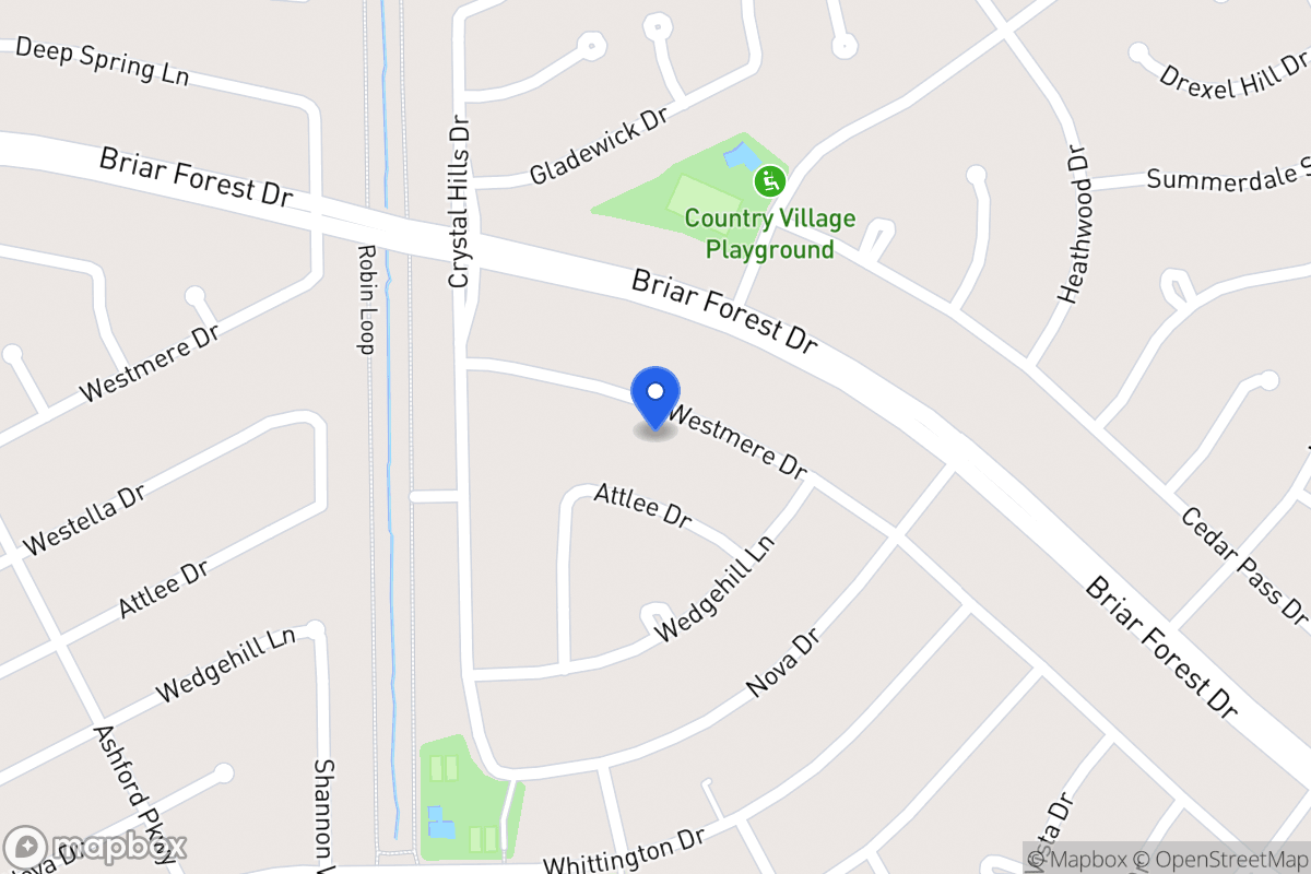 Map of 12131 Westmere Dr, Houston