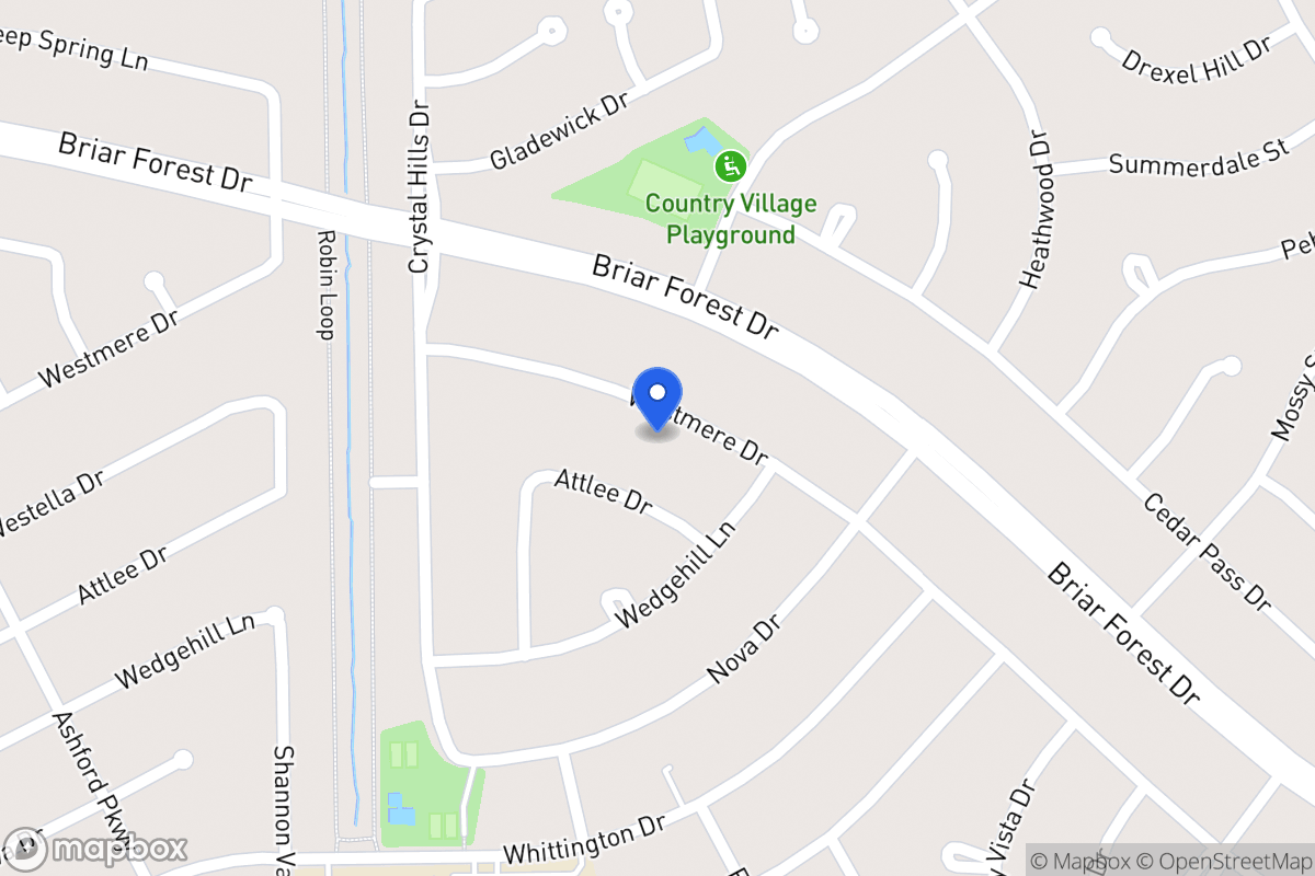 Map of 12123 Westmere Dr, Houston
