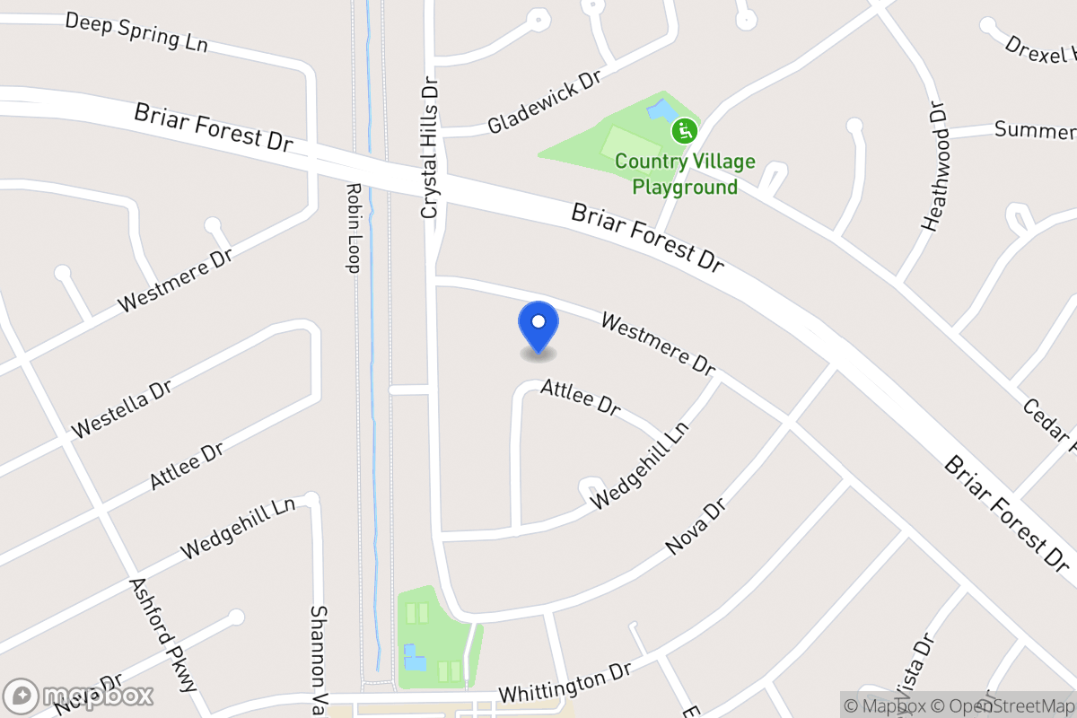 Map of 12130 Attlee Dr, Houston