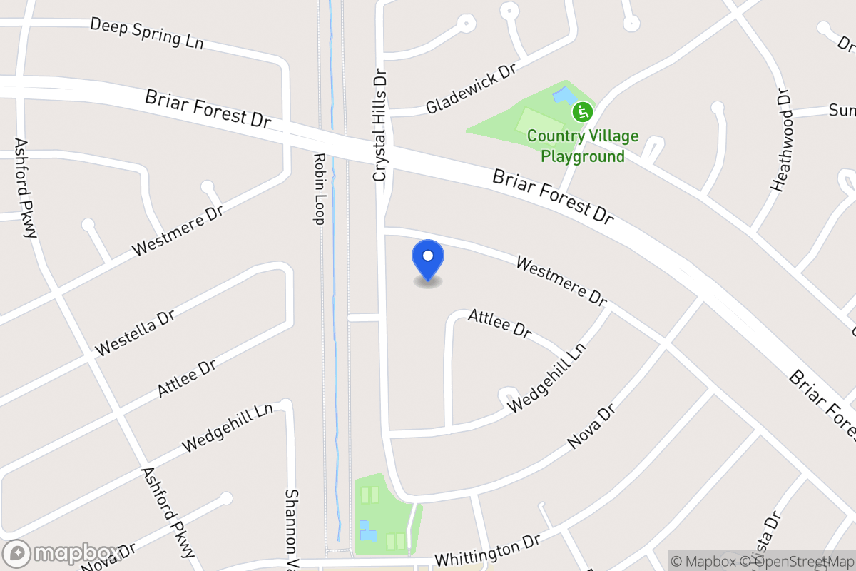 Map of 1602 Aspen Grove Dr, Houston