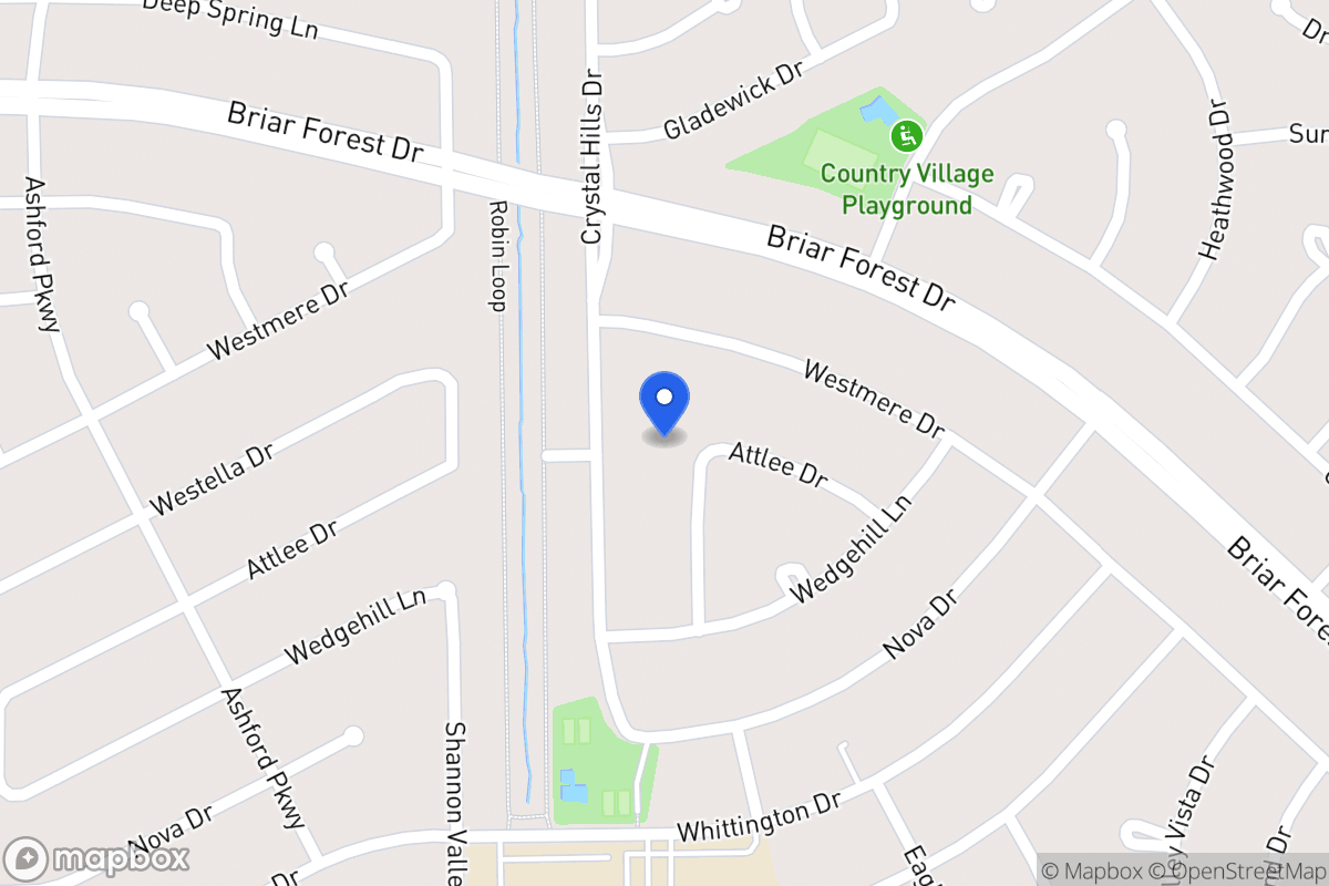 Map of 1606 Aspen Grove Dr, Houston