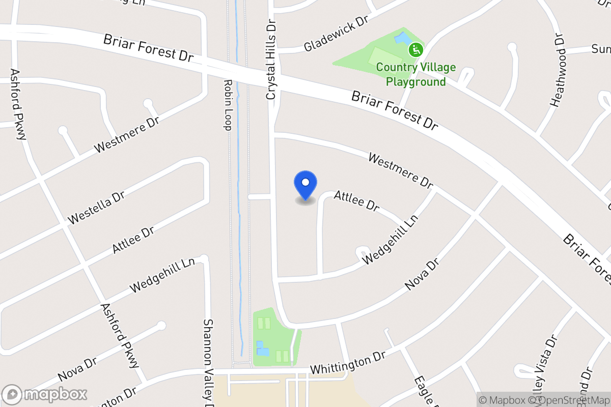 Map of 1610 Aspen Grove Dr, Houston