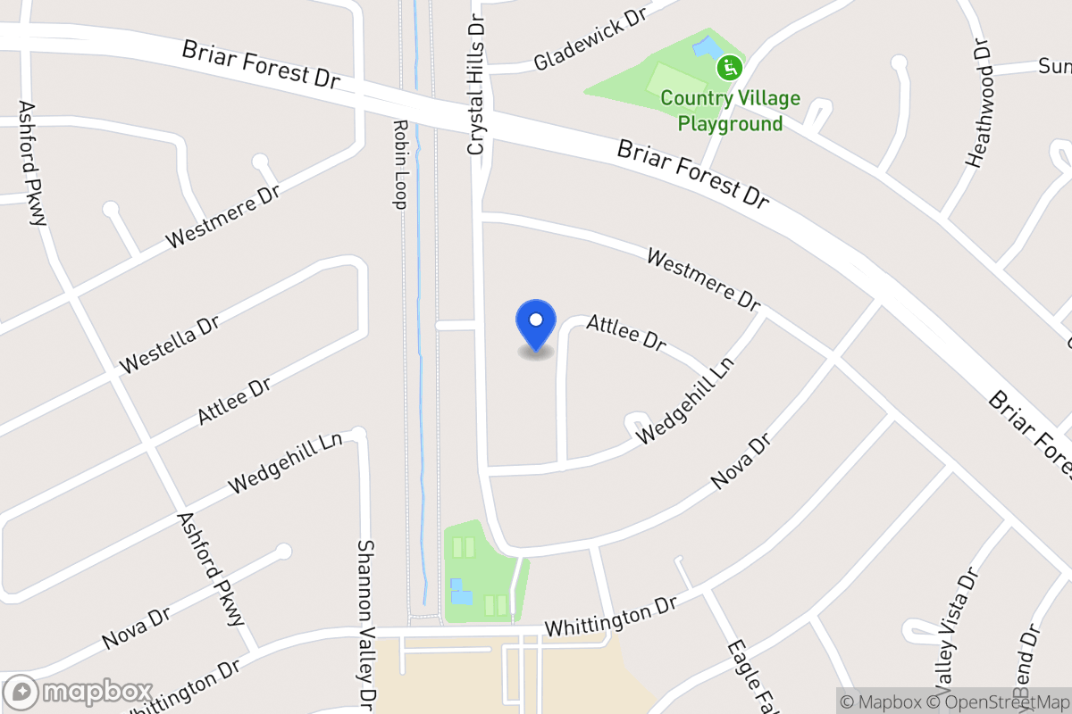 Map of 1614 Aspen Grove Dr, Houston