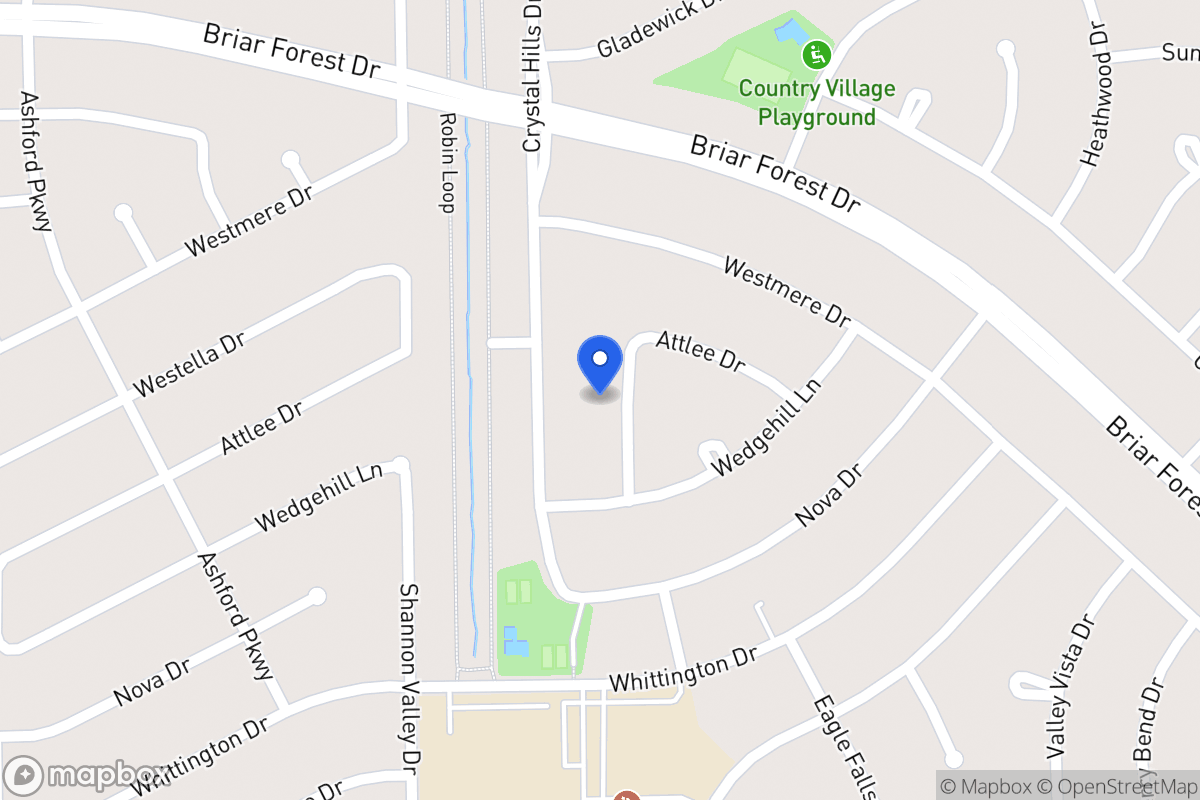 Map of 1618 Aspen Grove Dr, Houston