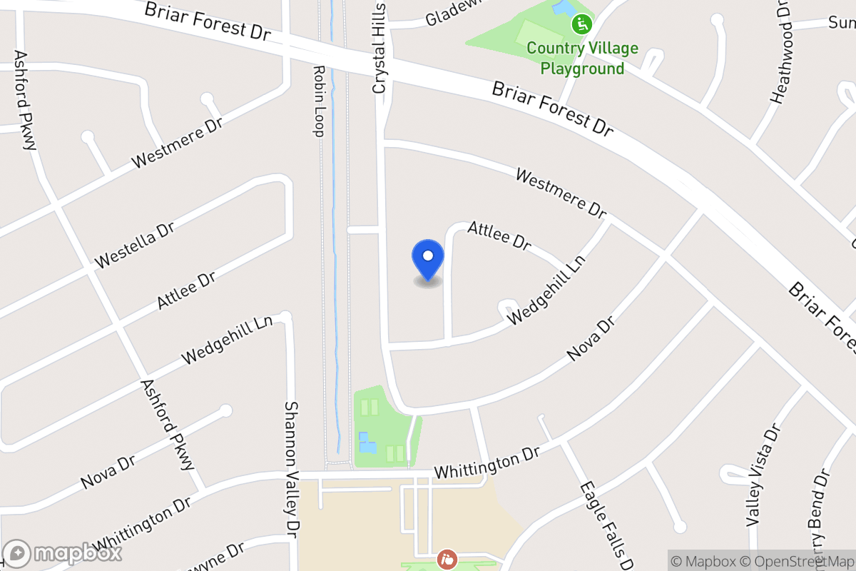 Map of 1622 Aspen Grove Dr, Houston