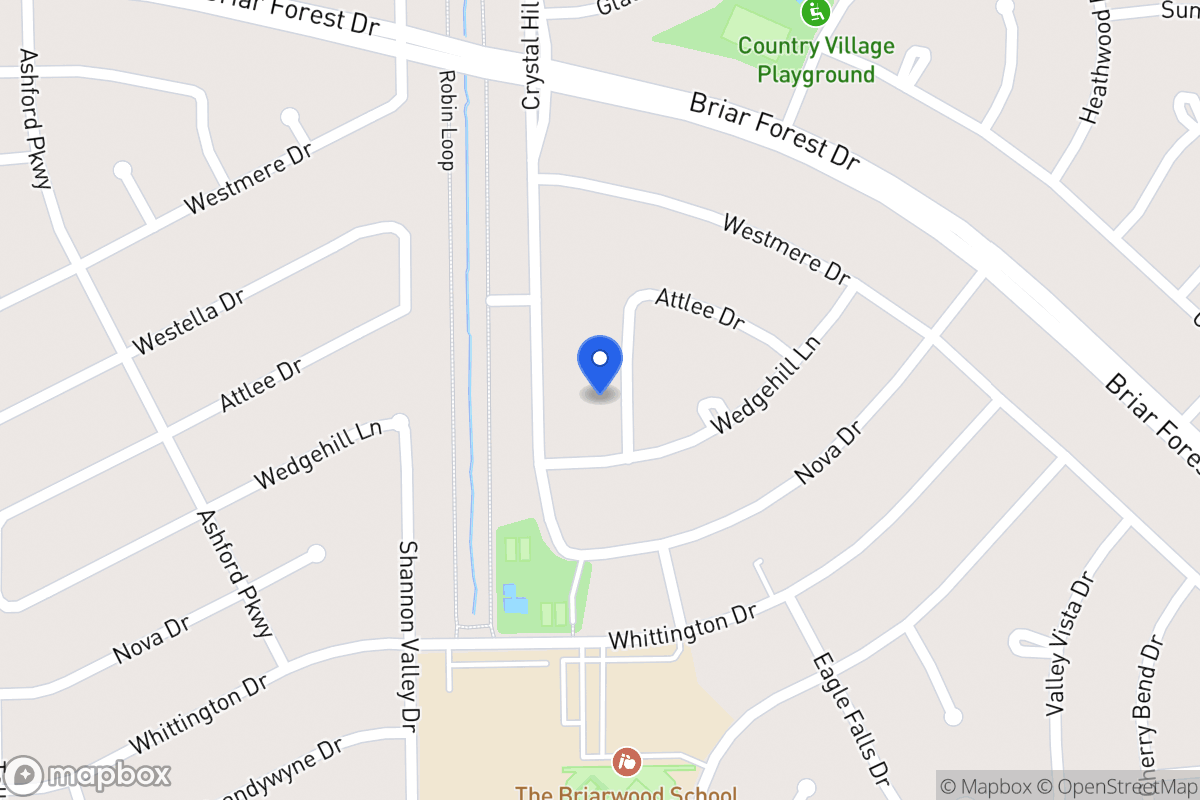 Map of 1626 Aspen Grove Dr, Houston