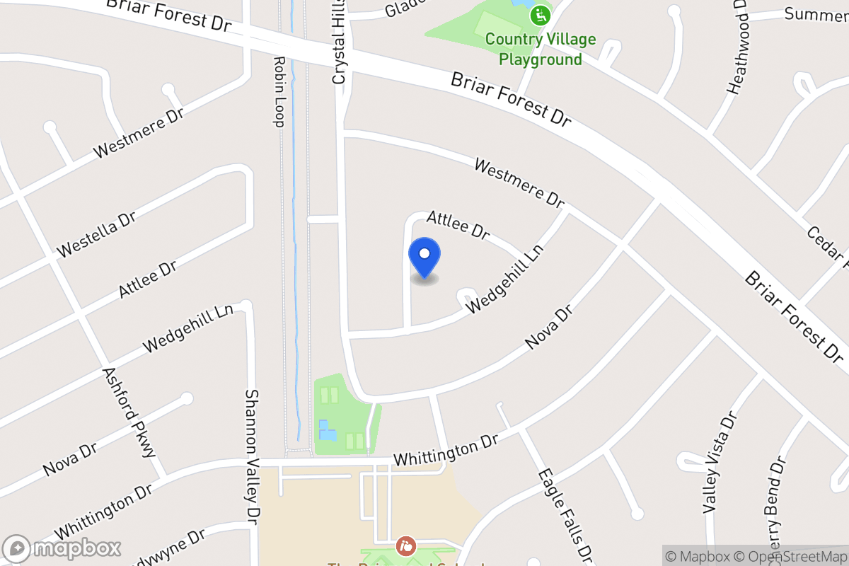 Map of 1623 Aspen Grove Dr, Houston