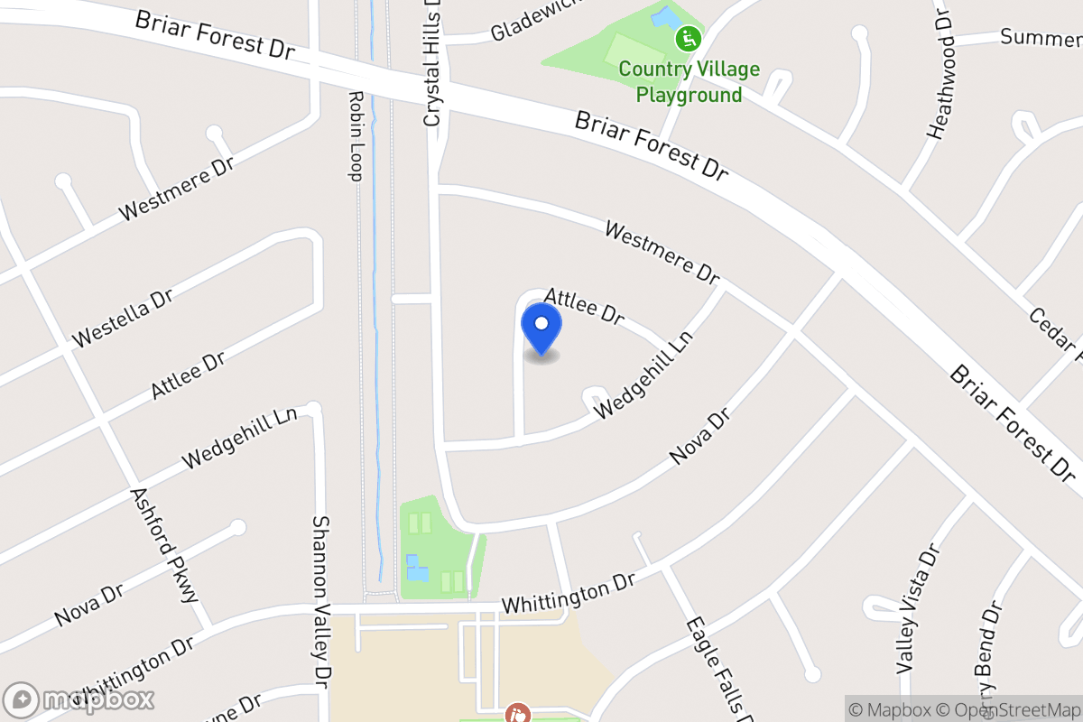 Map of 1619 Aspen Grove Dr, Houston