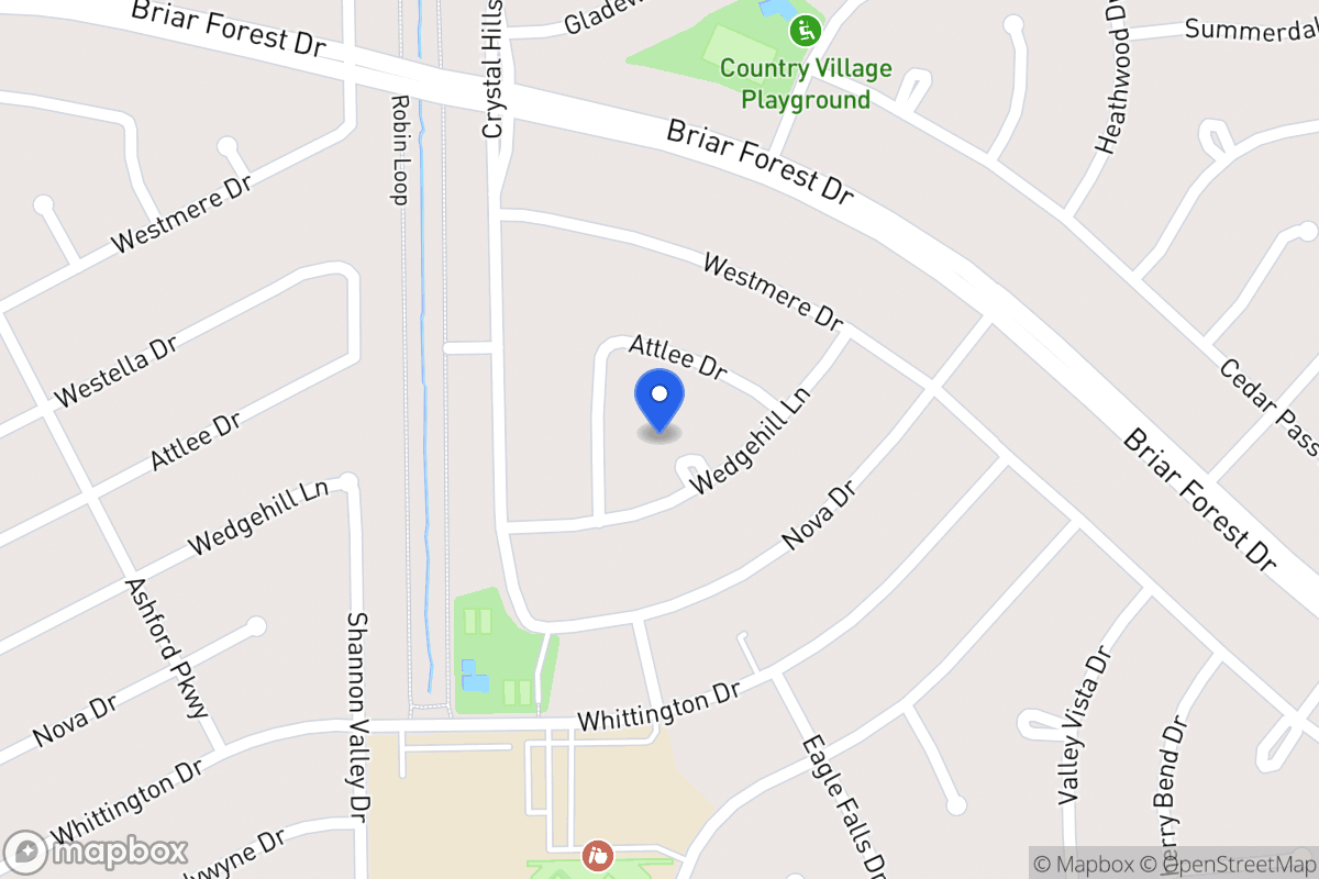 Map of 12110 Wedgehill Ln, Houston