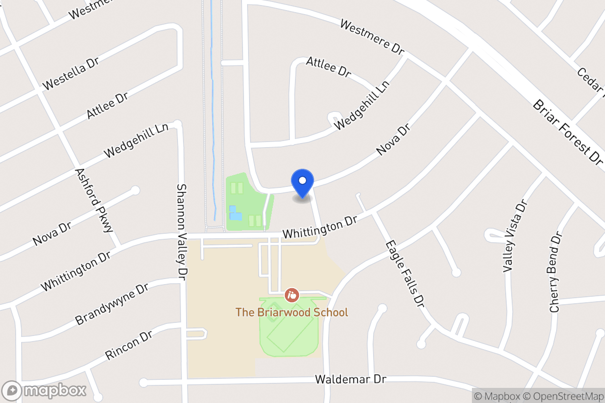Map of 12203 Nova Dr, Houston