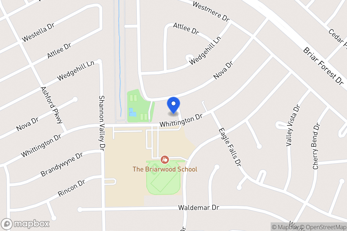 Map of 12202 Whittington Dr, Houston