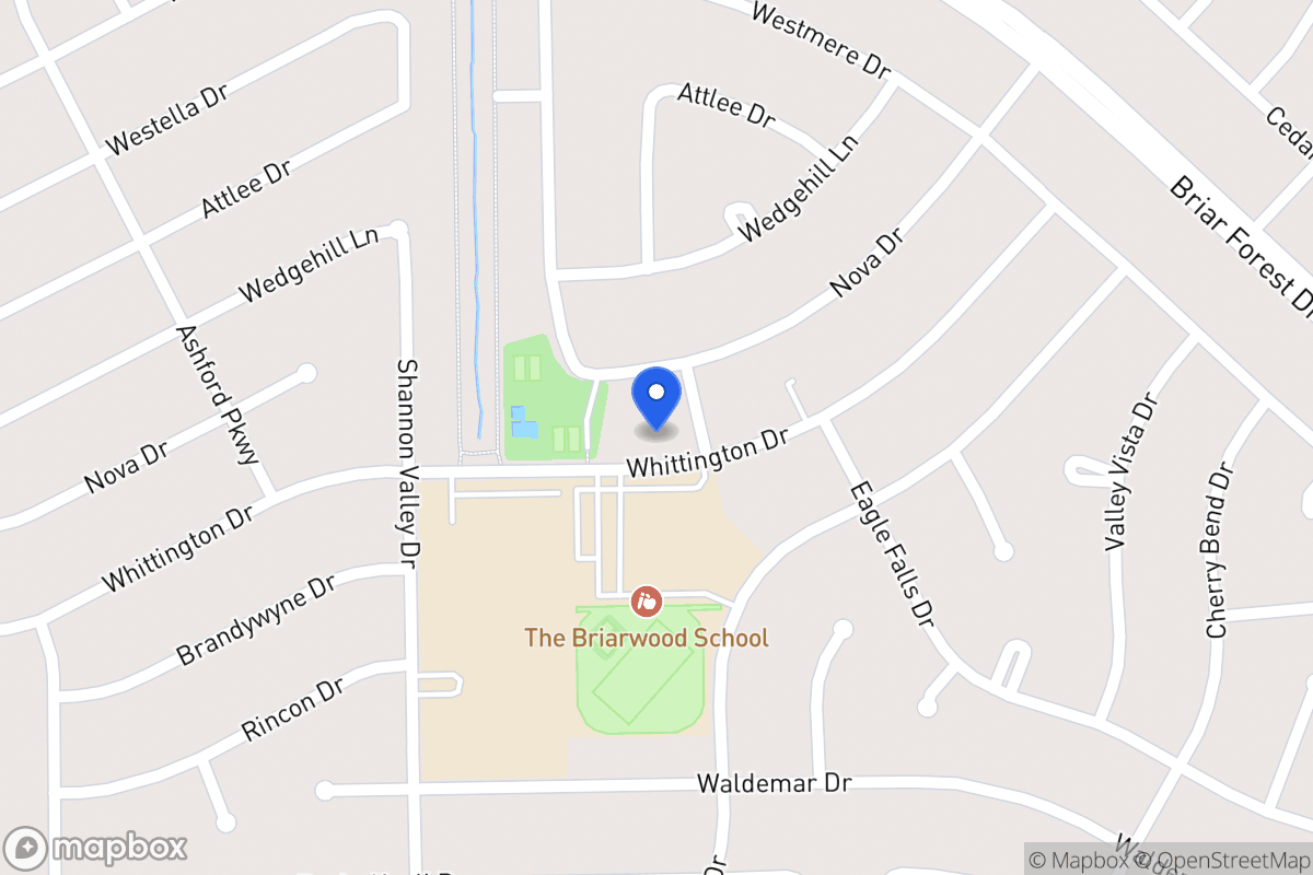 Map of 12206 Whittington Dr, Houston