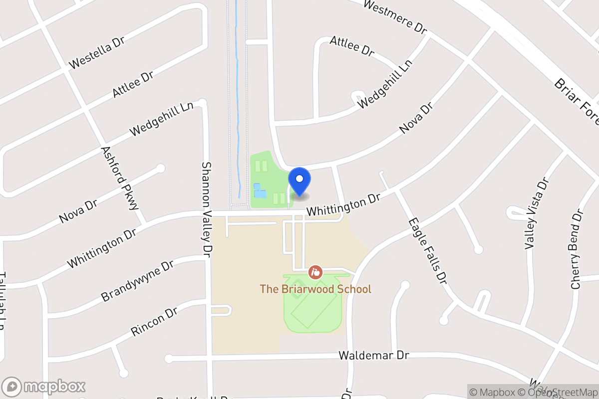 Map of 12214 Whittington Dr, Houston
