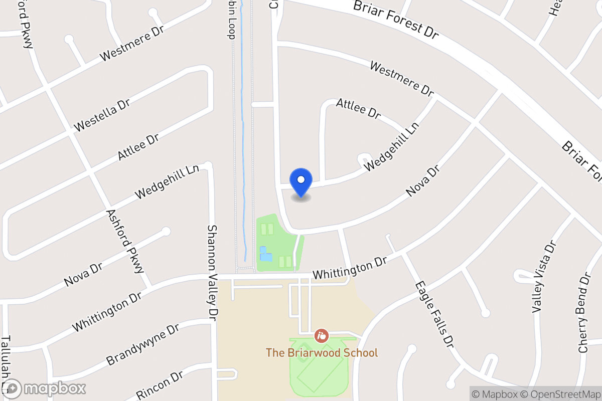 Map of 12211 Wedgehill Ln, Houston
