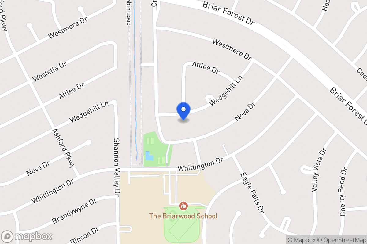Map of 12203 Wedgehill Ln, Houston