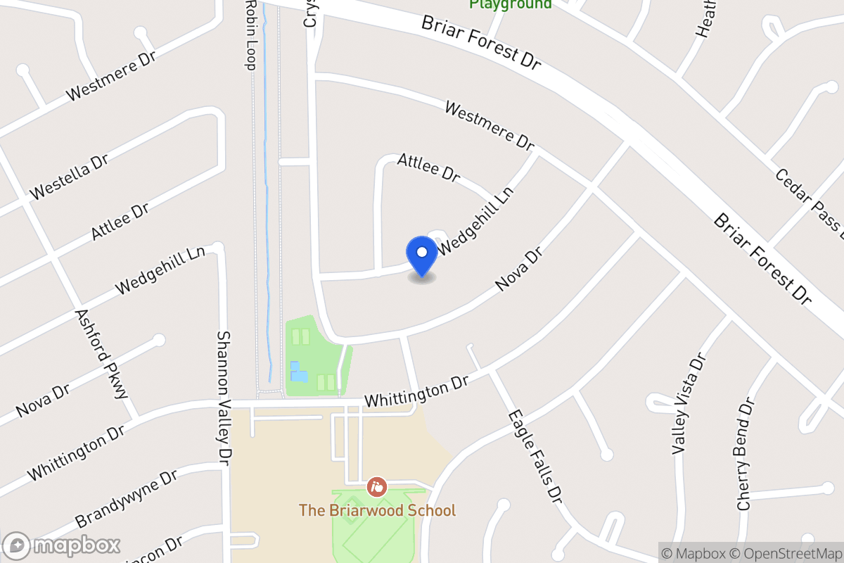 Map of 12115 Wedgehill Ln, Houston