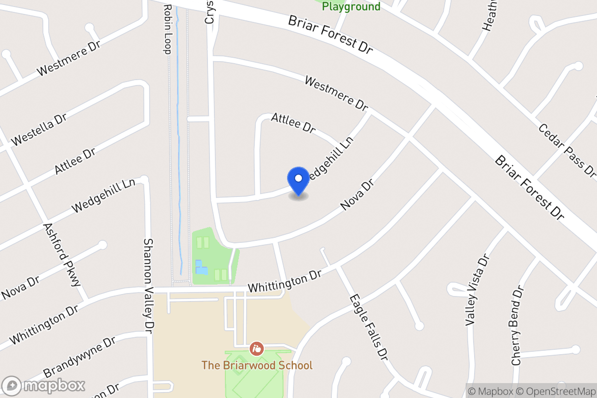 Map of 12111 Wedgehill Ln, Houston