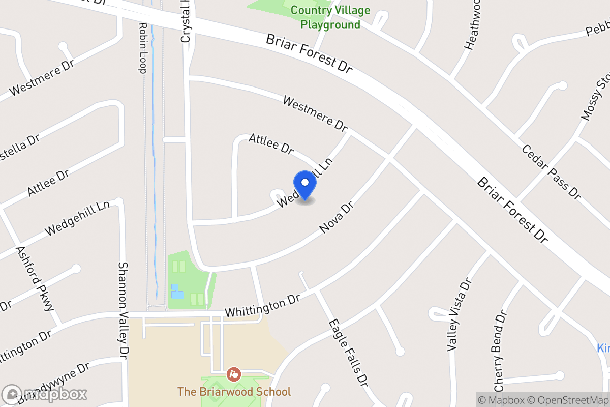 Map of 12031 Wedgehill Ln, Houston