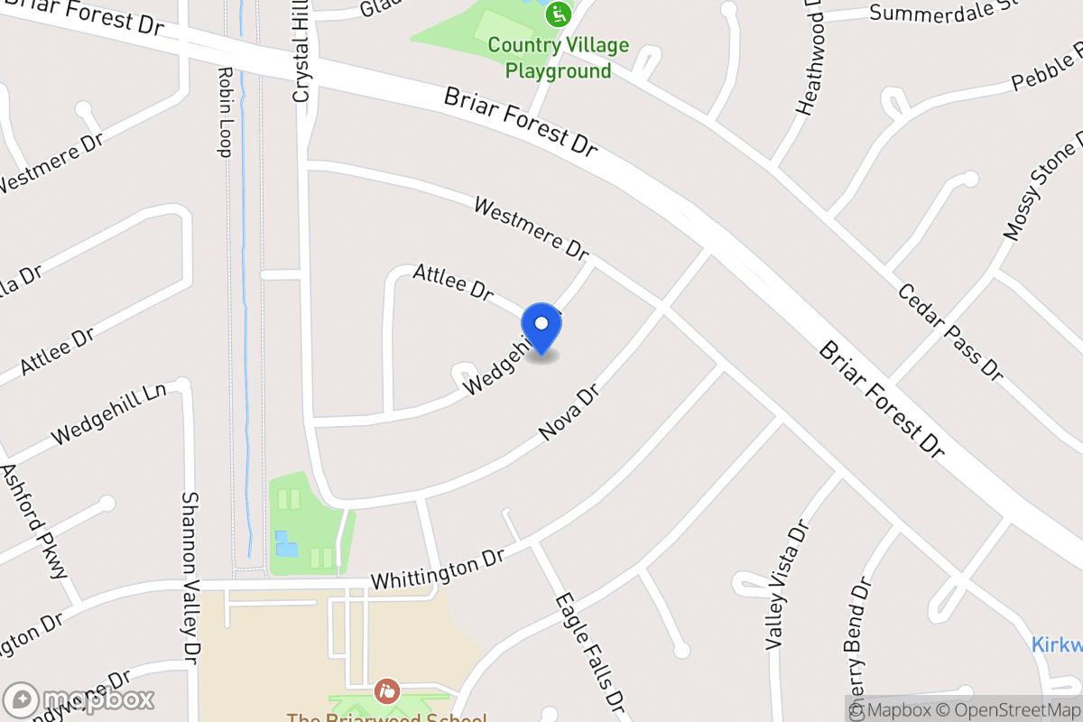 Map of 12023 Wedgehill Ln, Houston