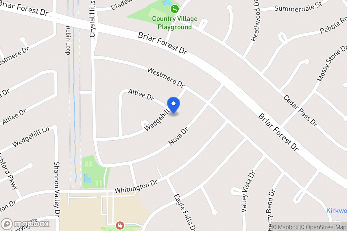 Map of 12019 Wedgehill Ln, Houston