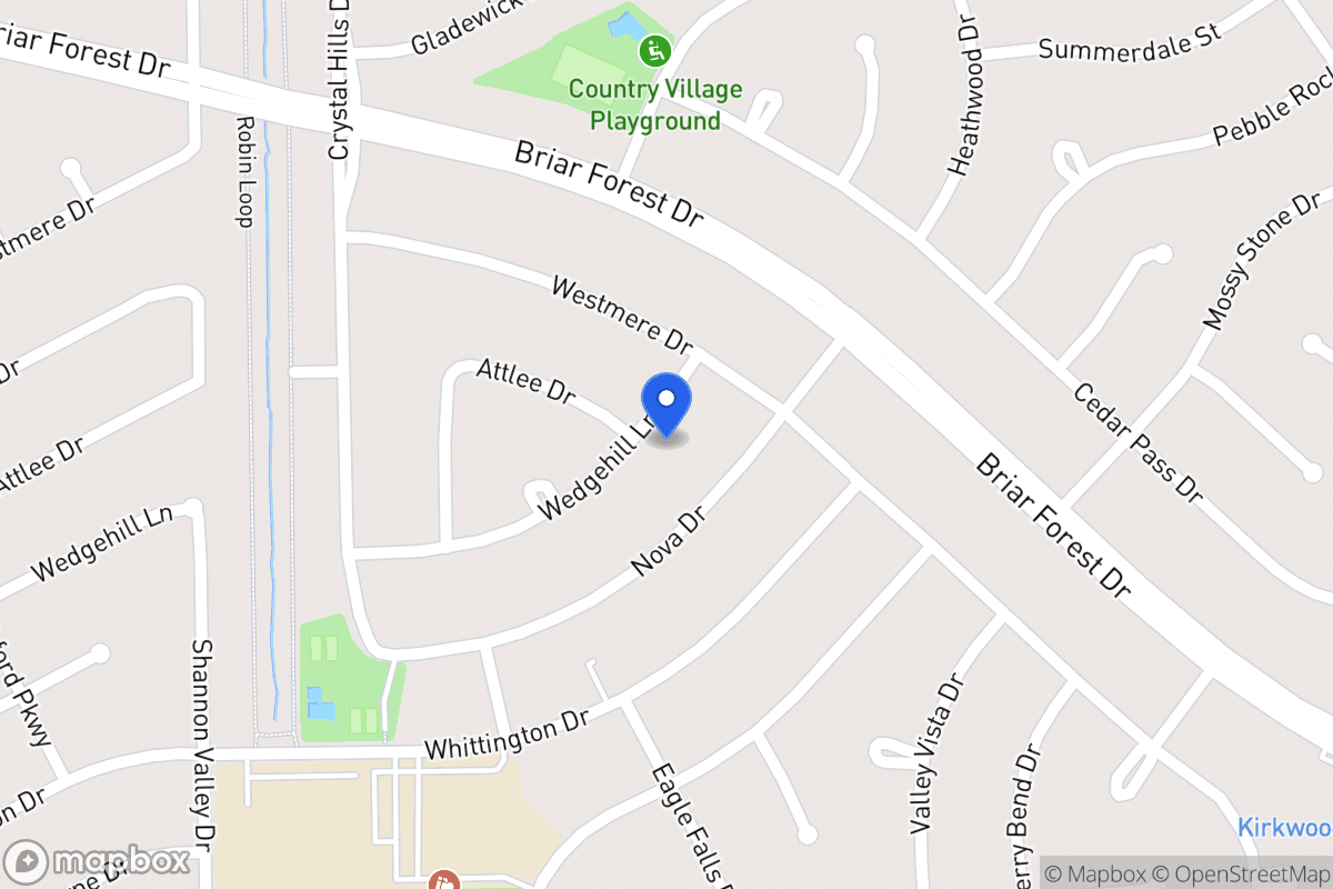 Map of 12015 Wedgehill Ln, Houston