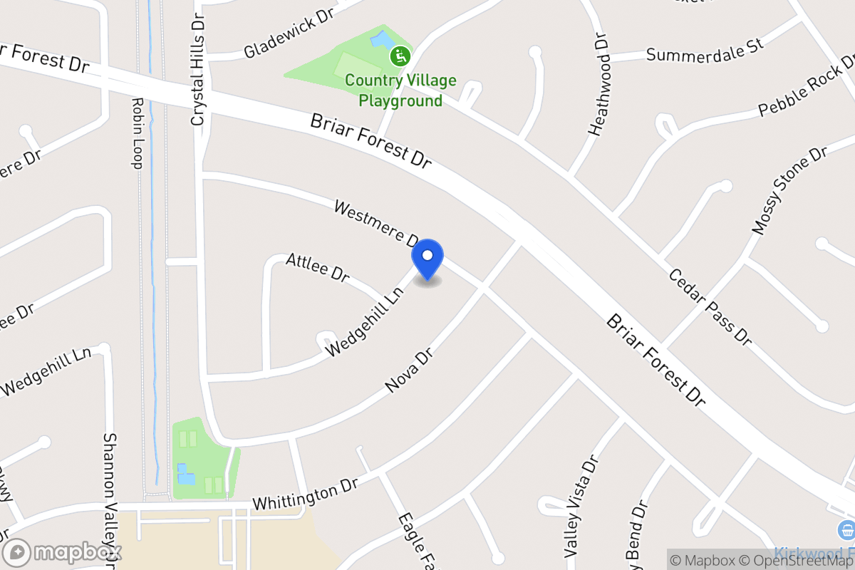 Map of 12007 Wedgehill Ln, Houston