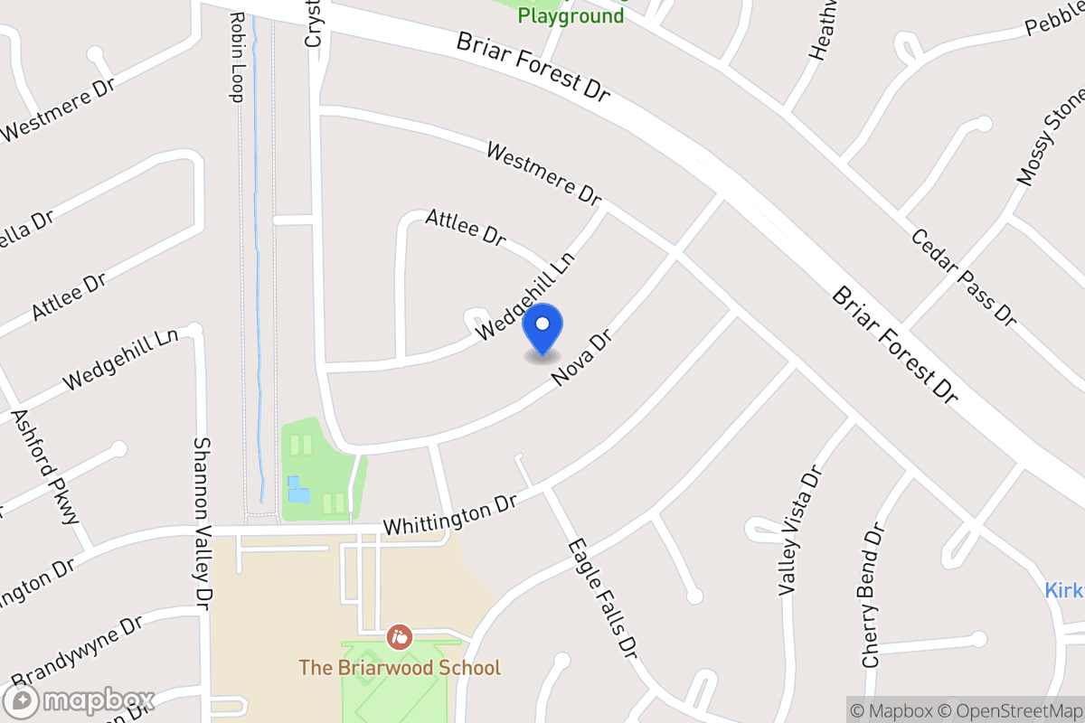Map of 12034 Nova Dr, Houston