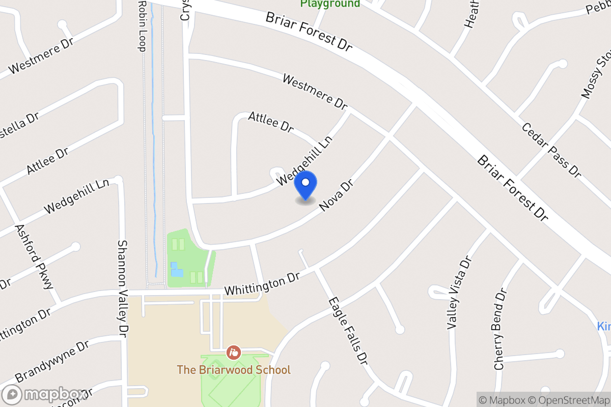 Map of 12102 Nova Dr, Houston
