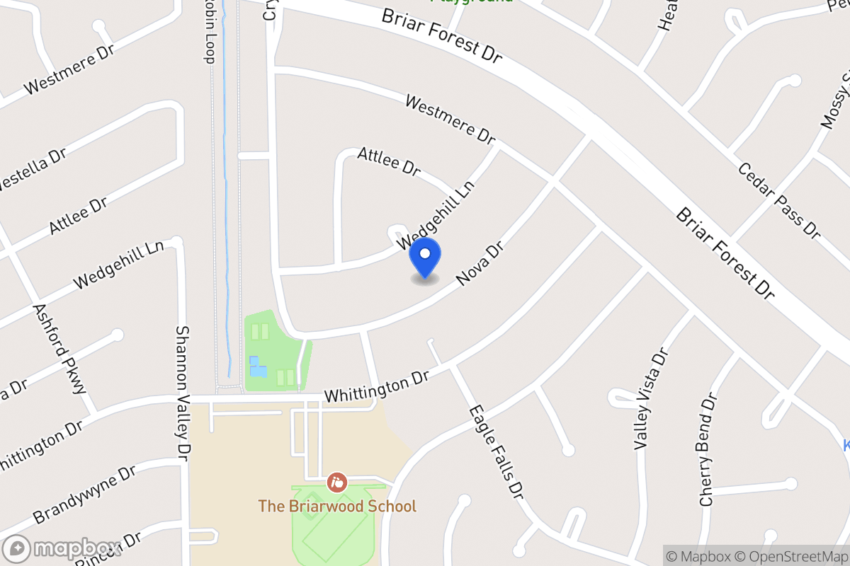 Map of 12110 Nova Dr, Houston