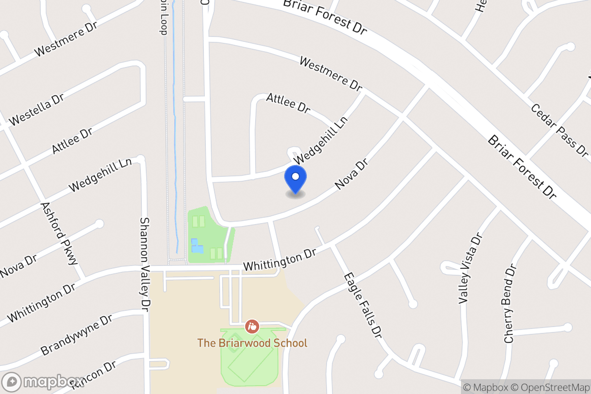 Map of 12118 Nova Dr, Houston