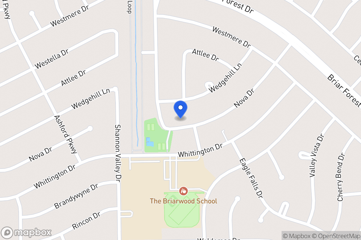 Map of 12206 Nova Dr, Houston