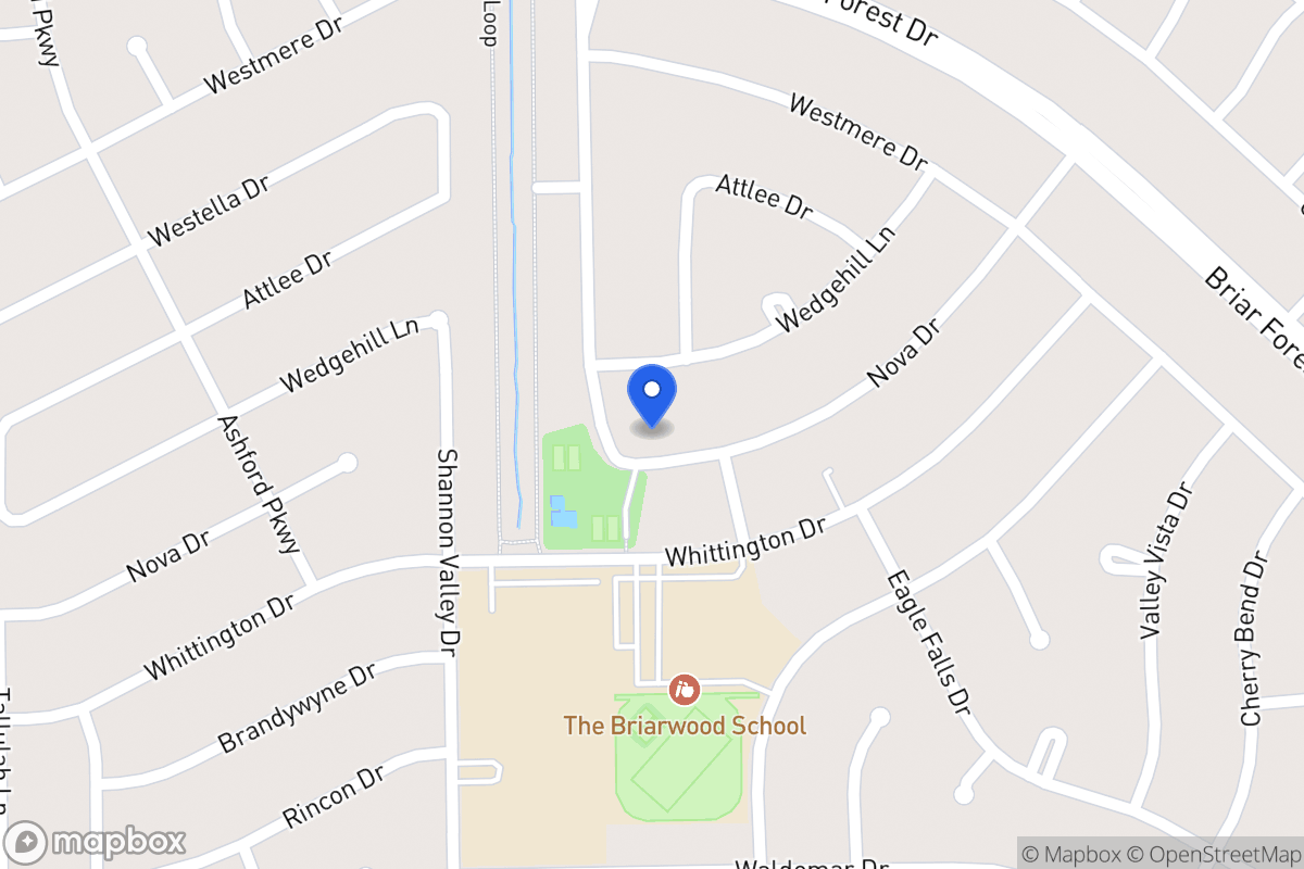 Map of 12210 Nova Dr, Houston