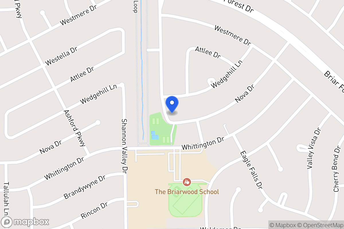 Map of 12214 Nova Dr, Houston