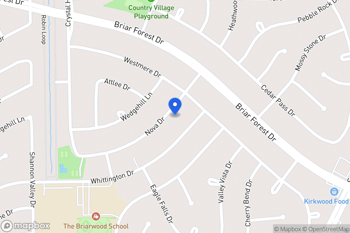 Map of 12015 Nova Dr, Houston